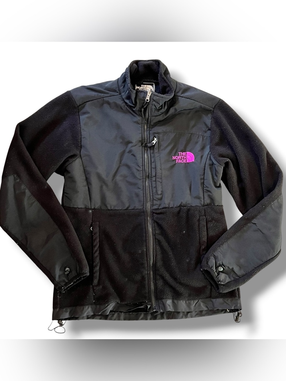 The North Face Denali Fleece Jacket Black Pink Womens Sz S Gorpcore Outdoor D-2